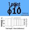 304 Stainless Steel Hex Threaded Water Hose Barb Connector