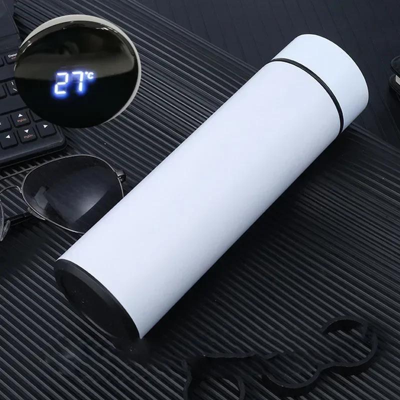 1 Pcs 304 Stainless Steel Smart With Temperature Display Office Water Cup Gift Digital Straight Cup
