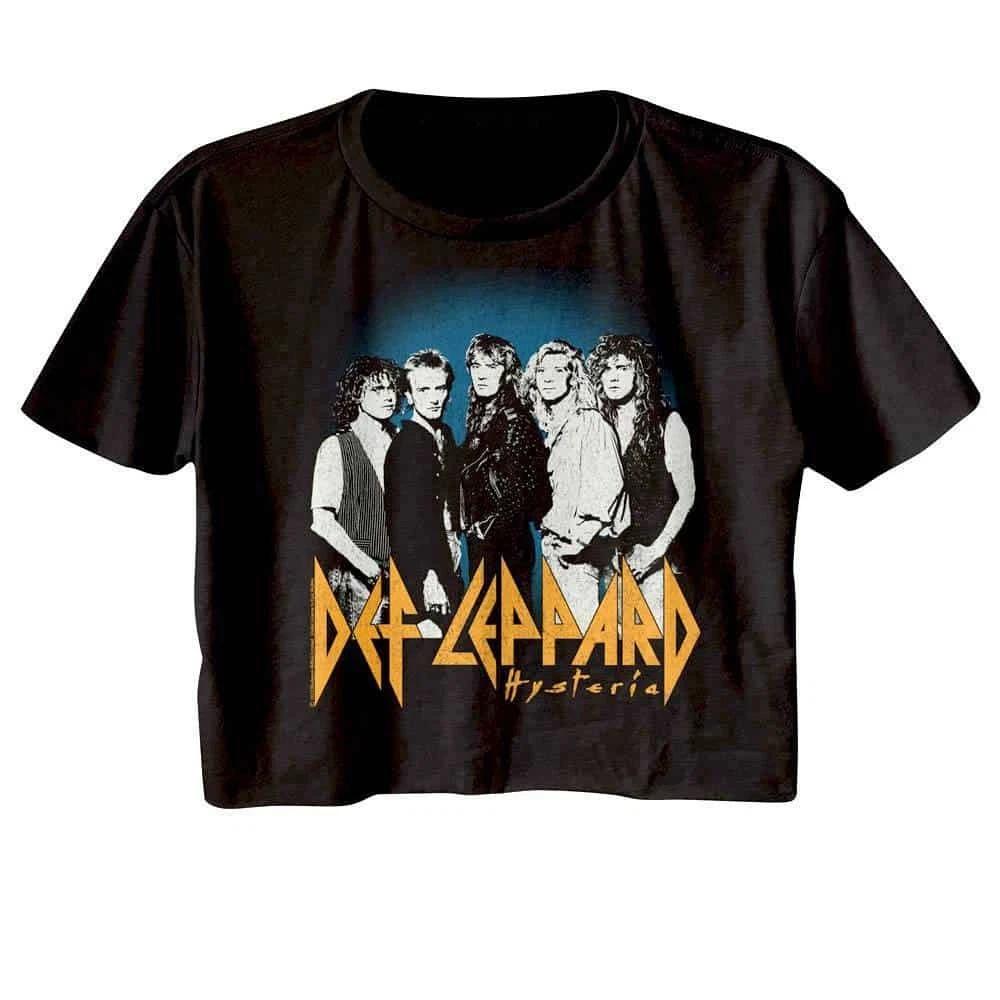 Def Leppard Hysteria Band Photo Women s Crop Top 3XL