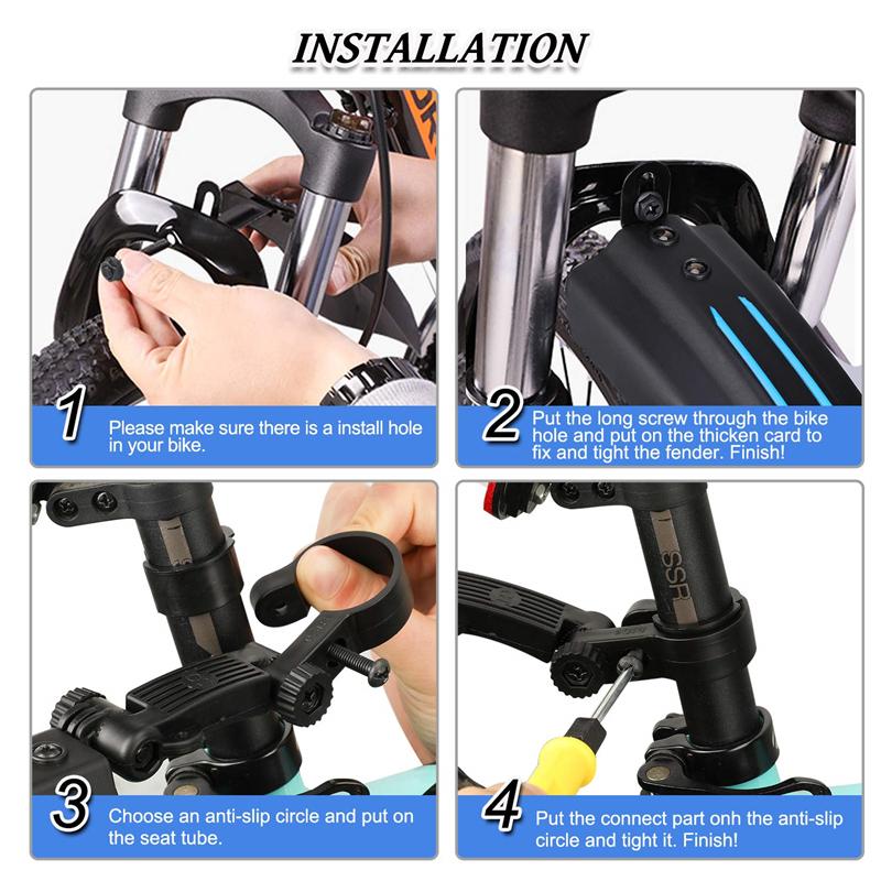 2 Stück Fahrrad Schutzblech Mountain Road Bike Schutzbleche Schlammschutz Set Fahrrad Schutzblech Flügel Für Fahrrad Vorne Hinten Schutzbleche