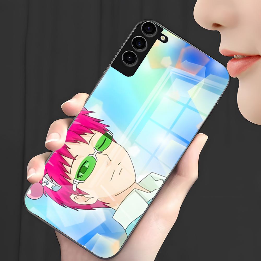 Anime K-Kusuo Saiki Phone Case For Samsung A25 A13 A33 5G A54 A36 A35 A56 A52 A14 Shockproof Glass Cover