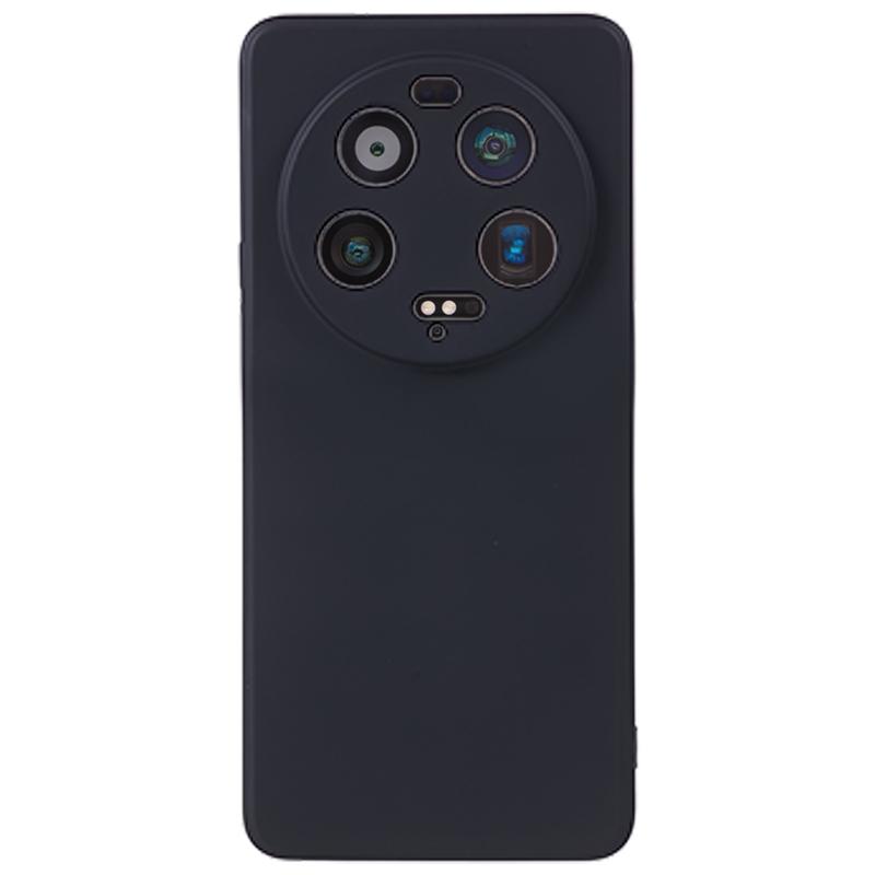 

For Xiaomi 13 Ultra Fiber Lining Soft TPU Case Anti-Scratch Rubberized Phone Cover Black