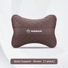 Genuine Leather Car Headrest Lumbar Support Interior Accessories For Nissan Sylphy N7 Qashqai J11 J10 Teana Note Navatra Juke GTR