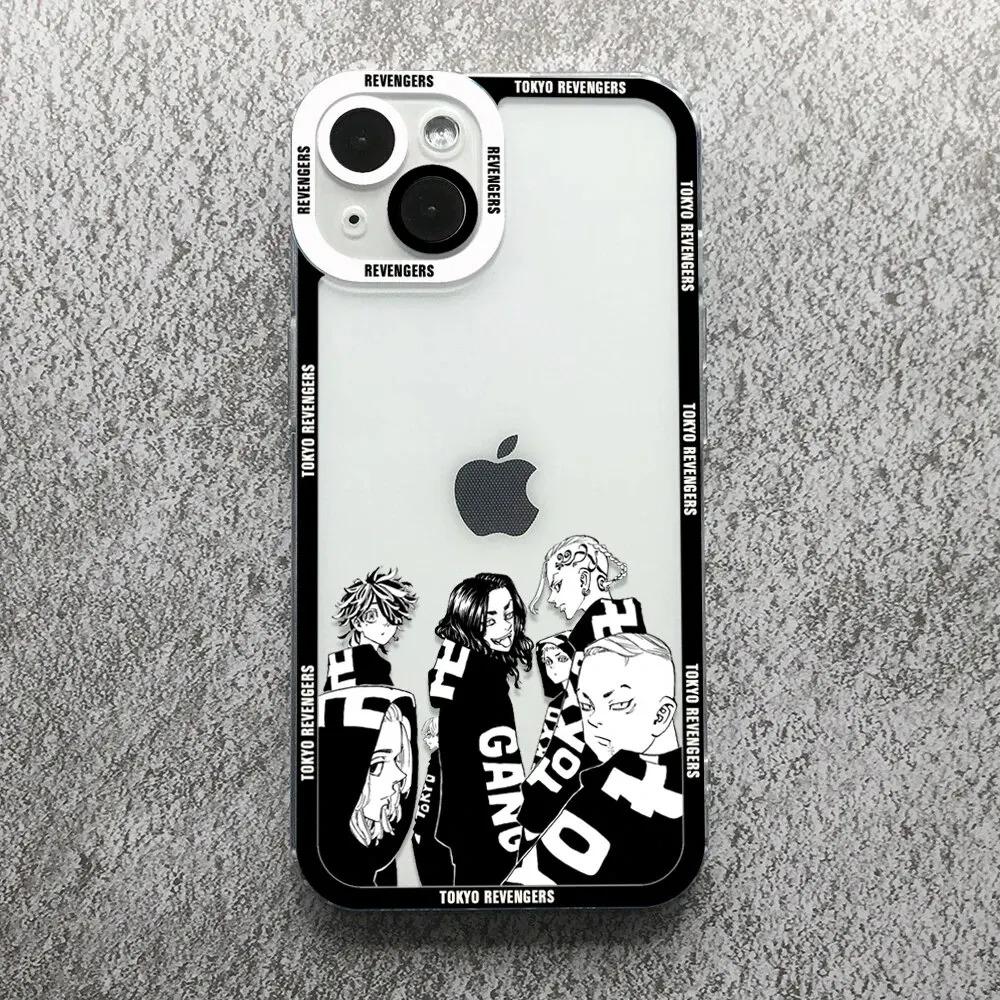 

Tokyo Revengers Anime Phone Case For iPhone 16 15 14 13 12 11 Pro Max XS X XR 7 8 SE Covers Transparent Fundas SE 2020 2022