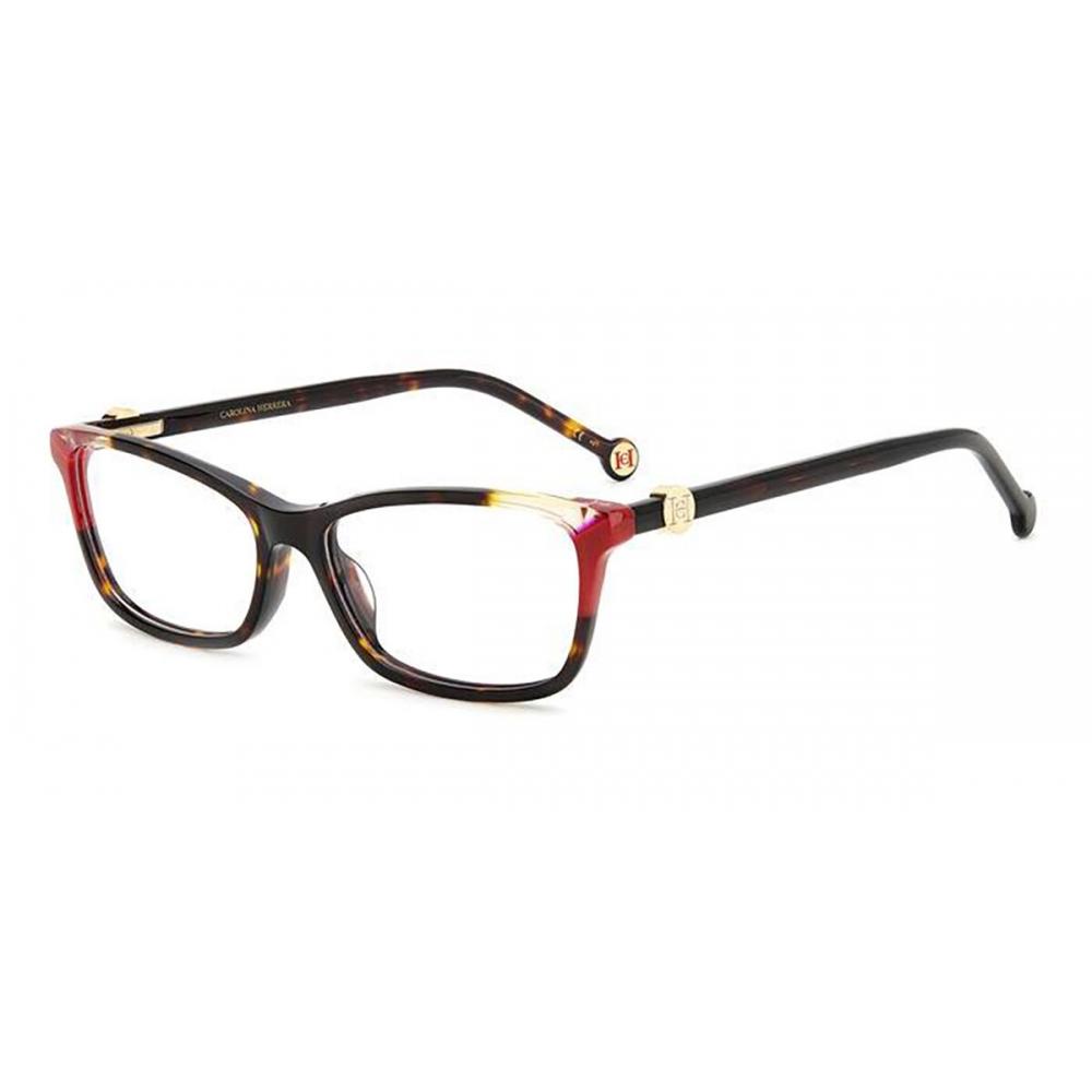 

Carolina Herrera Her 0114 O63 Women Eyeglasses Dark Tortoise Red/54