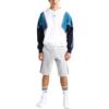 adidas Originals Felpa con Cappuccio Trefoil Nova Color Block Logo Stampato Manica Lunga Felpa Uomo felpe Bianco CE4801