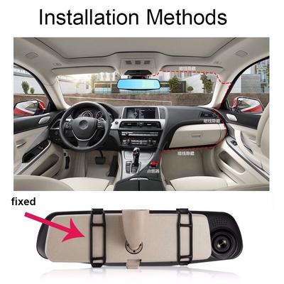 4.3" 1080P HD подвійний об'єктив Автомобільний відеореєстратор Dash Video Cam Mirror Recorder Камера заднього виду