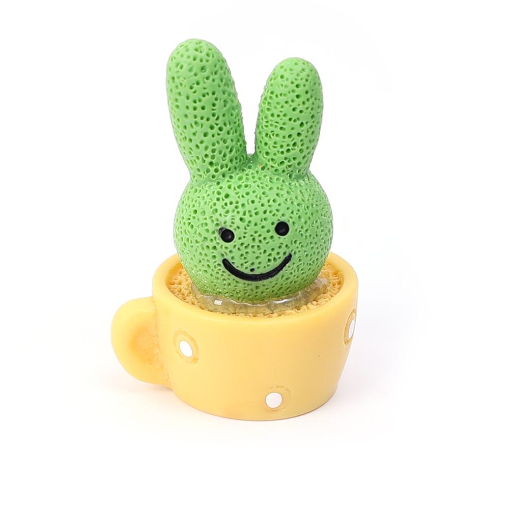 Mini cactus in vaso ornamenti per auto cruscotto auto cartone animato cactus tema decorazione interna ornamenti pianta verde vaso decorazione