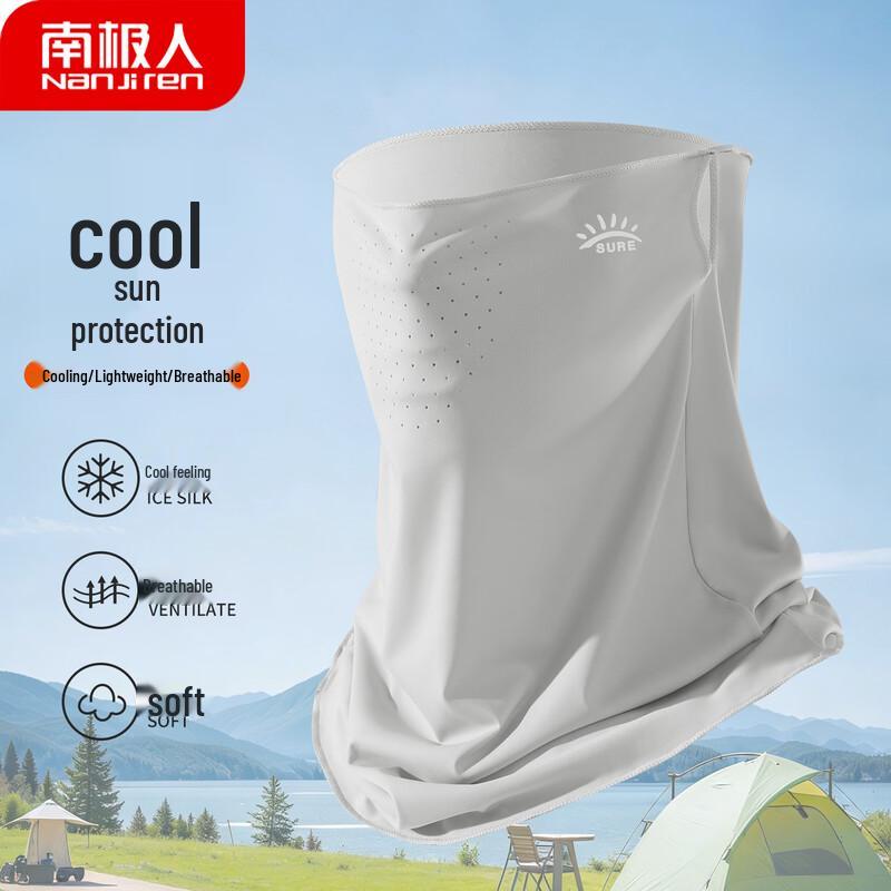 Women s Cycling Sun Protection Ice Silk Face Mask with Ear Loops