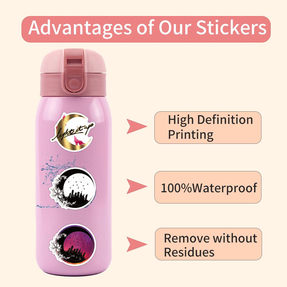 Crescent City Graffiti Stickers - 55 Sheets for Notebooks & Luggage Decoration