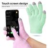 Feather Yarn Gel Heel Socks Hand and Foot Gel Touch Screen Gloves Plant Full Socks Five-finger Gloves