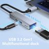 2 in 1 USB C OTG Charging Adapter USB 3.2 Gen1 OTG Splitter PD60W Fast Charging 5Gbps Data Transfer Cable for Phone