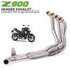 Motorcycle Exhaust Full System Muffler Front Header Pipe Tube Slip-On For Kawasaki Z900 Z 900 2017 2018 2019 2020 2021