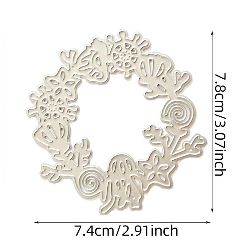  Wreath Metal Cutting Dies Stencils for DIY Scrapbooking Decorative Embossing Paper Cards Template Decorative Die Cuts