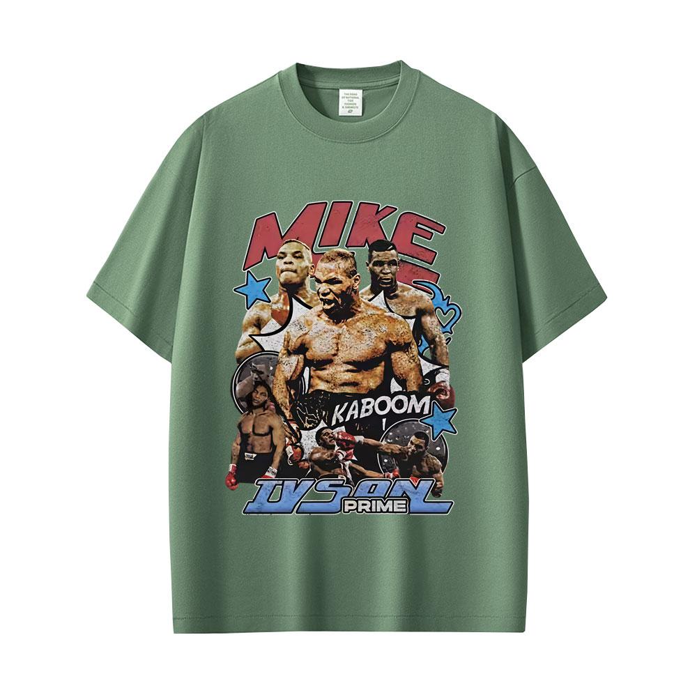 Mike Tyson Prime Merch T-Shirt Unisex Damen Vintage Hip Hop Gothic Rock T-Shirt Unisex Fitnessstudio Atmungsaktive Lässige Baumwoll-T-Shirts