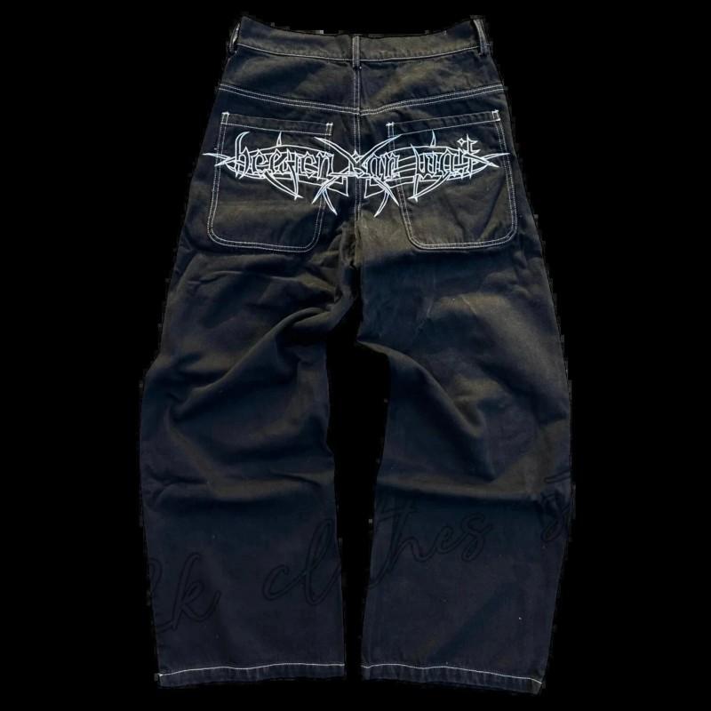 Mens Y2K Retro Washed Loose Fit