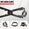 Long Reach Hose Clamp Pliers with Locking Mechanism, Extra Long Reach Hose Clamp Pliers for Hard-to-Reach Hoses