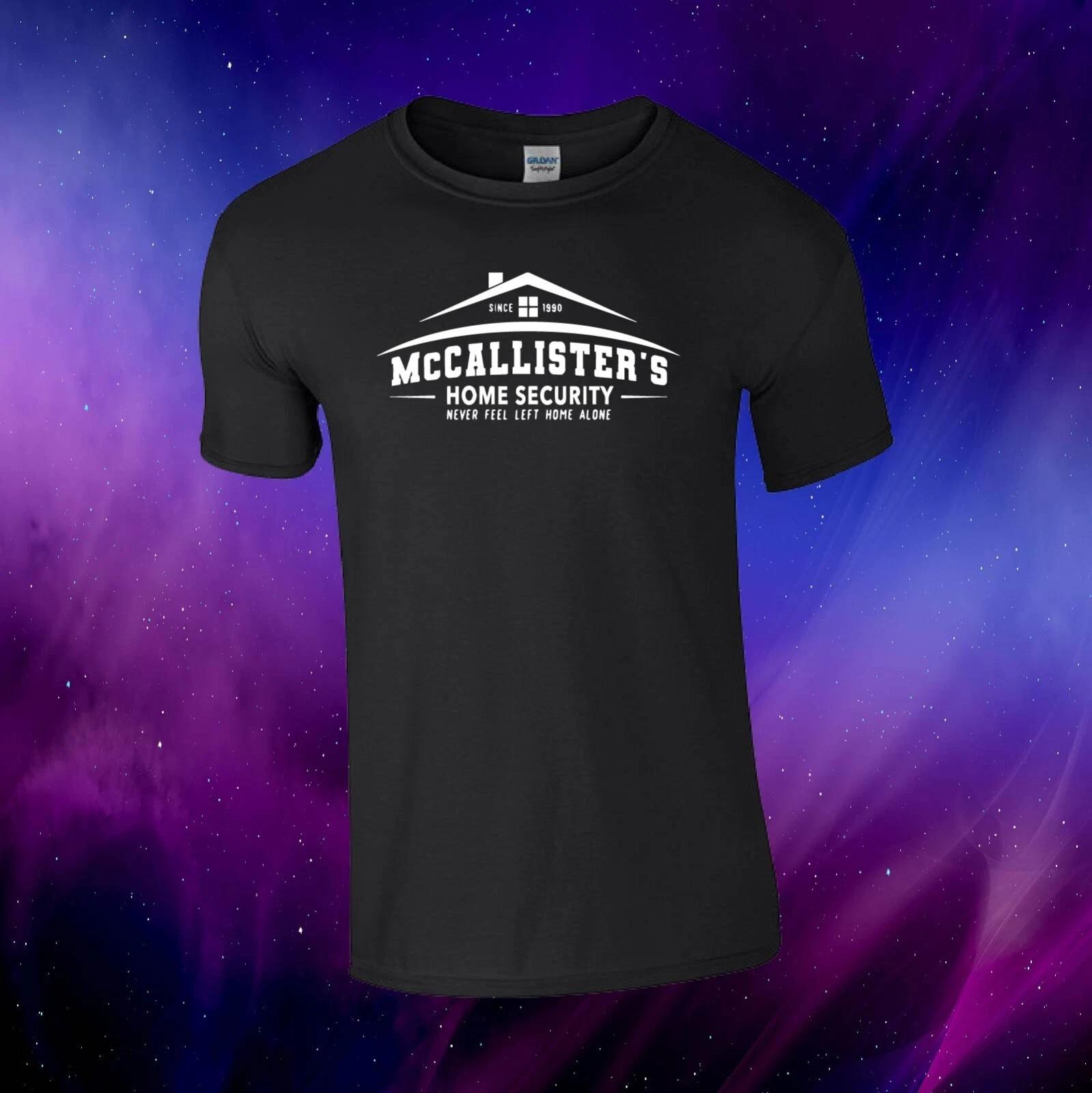 Home Security Home Alone Inspired Funny Movie Film Gift Kids/Adults Top T-shirt M