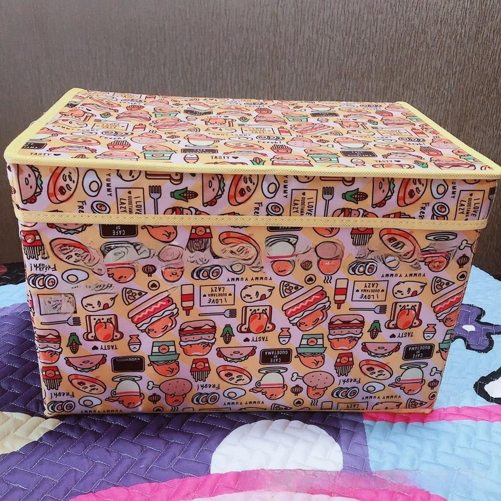 Cartoon Fabric Storage Organizer With Hello Kitty Kuromi Print Design For Living Room And Dorm Use