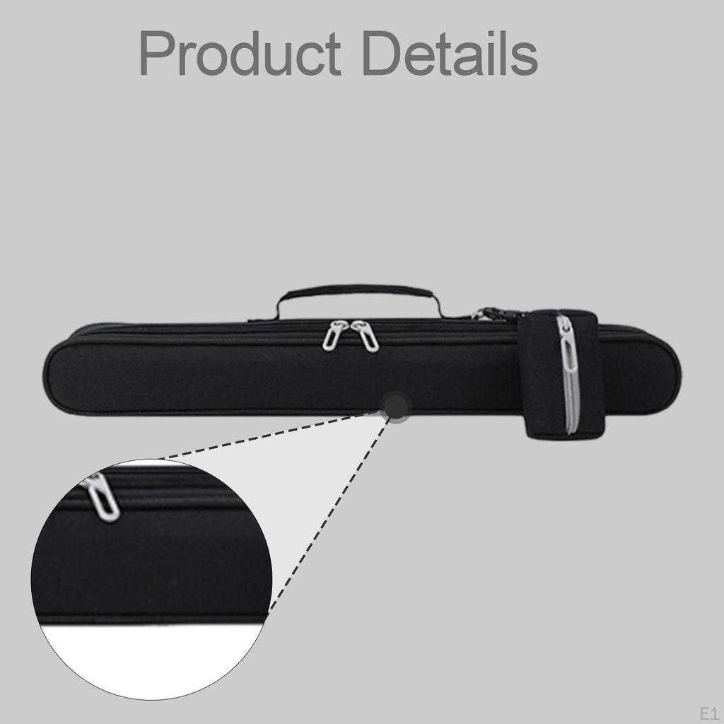 Flute Carrying Case Bamboo Storage Bag Multifunctional Accessories with Zipper Gift Handbag