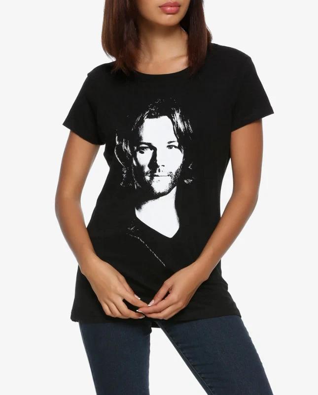 

Supernatural SAM MOOSE Girls Women s 100% Cotton T-shirt Mens Tees Top NEW Licensed & Official M