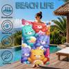 Love Bears Cozy Night Beach Towel, Microfiber Beach Towel, Perfect For Pool, Beach, Travel, Home Decor Beach Party Fan Gifts