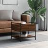 VidaXL Coffee Table Brown Oak 50x50x50 Cm Engineered Wood 833969