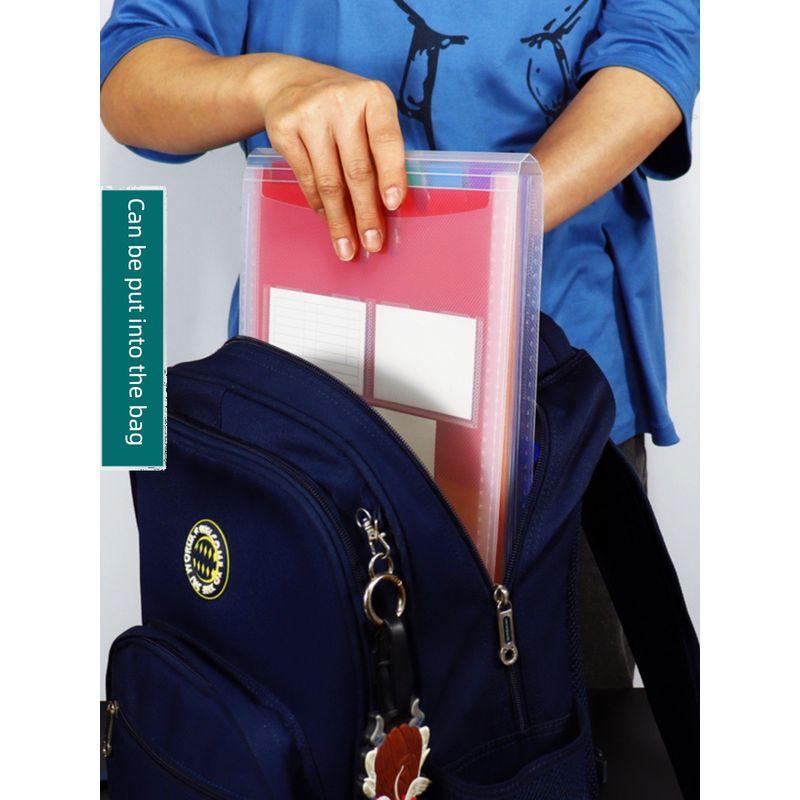 Student Test Paper Clip File Holder Large Capacity Folder A4 Material File Storage Category Folder Bill Bill Folder Pp