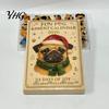 Sammler Tier Spielzeug 2026 Eule/Hund Adventskalender, 24 Tage Weihnachten Countdown mit Mini Kreativen Figuren Anhängern, PVC Figuren für Feiertage