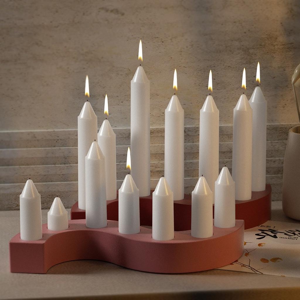 Forma na svícen ve tvaru S DIY řemeslná silikonová forma na svícen formy na odlévání betonu pryskyřice pro svatbu Valentýna