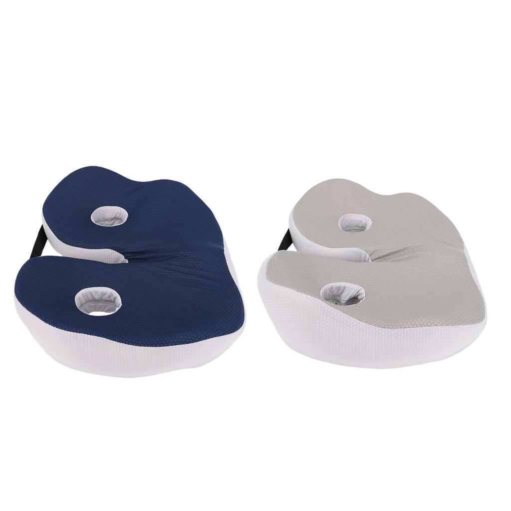 Seat Cushion Chair Memory Foam Support Breathable Detachable Ergonomic Pad for Students