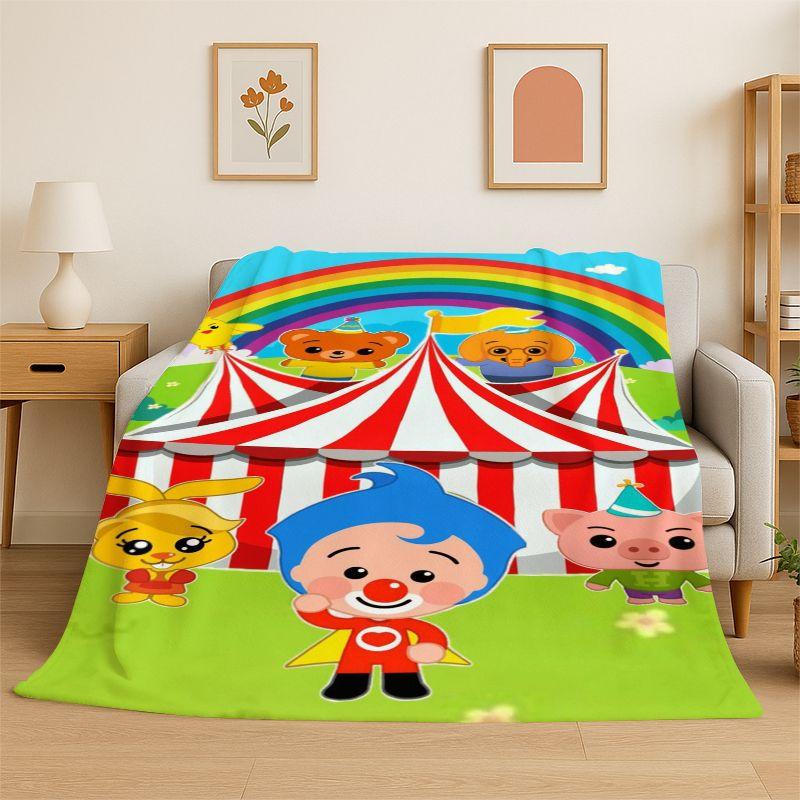 Coperta Morbida in Flanella Plim Plim Cartone Animato, Coperta Accogliente per Letto, Divano, Poltrona, Camera da Letto, Soggiorno, Viaggio, Picnic, Bambini, Campeggio