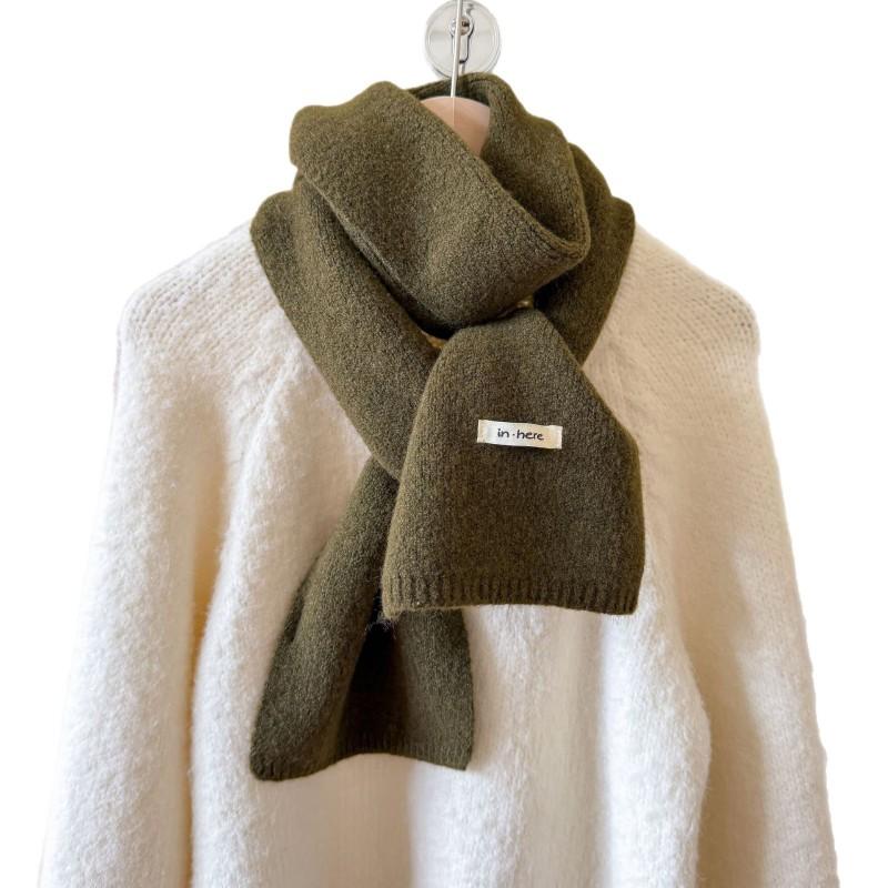 Womens Wool Blend Knit Scarf Thick Warm Long Winter Neck Wrap Students Couples Fashion Accessory