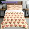 3pcs Duvet Cover Set (1*Duvet Cover + 2*Pillowcase, Without Core), Plim Plim Print Bedding Set, Bedroom Decor, All‑Season, Gift