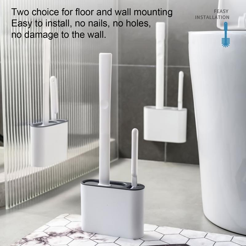 

Wall Mounted Toilet Brush Energy-Saving Efficient Toilet Brush Cleaner Toilet Bowl Brush Toilet Brushes & Holders For Household CHINA