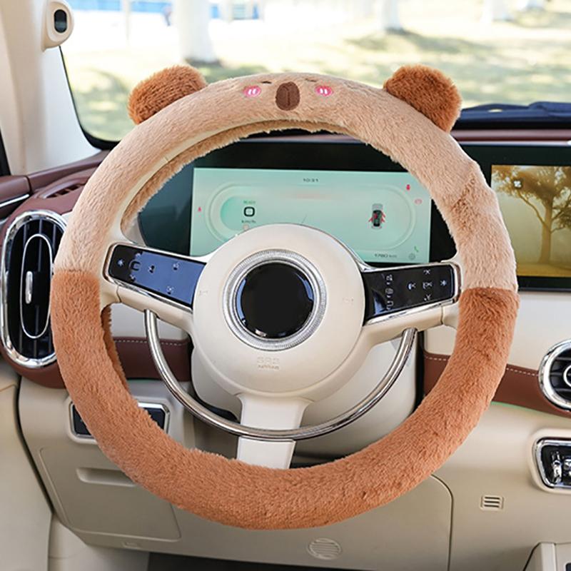 

Автомобильные аксессуары Capybara Plush Car Backside Seat Hanging Plush Holder Cover Auto Toys Interior Decoration