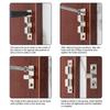 Adjustable Solid Brass Double Beads Tensioner Latches Accessory for Cabinet and Furniture Door Daily Use