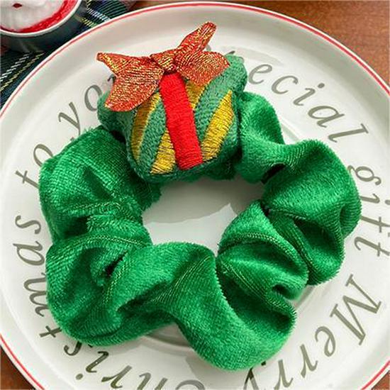 Rentier Plüsch Scrunchie: Niedliches, Hochelastisches Haargummi für Frauen - Herbst/Winter Stirnband-Accessoire