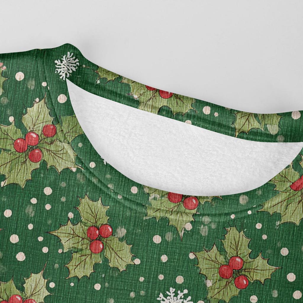 Men's Round Neck Fleece-Lined Thick Warm Sweatshirt