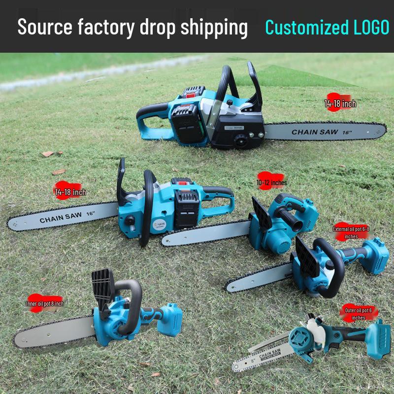 Lithium Battery Electric Chainsaw: 12/14/20 Inch, 76 Links, 38 Teeth, High Branch Logging Saw