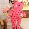 Cute Polka Dot Cat Plushie Doll Internet Famous Plush Toy Cat Doll Pillow Cushion For Girls Sleeping Gift Charming Skin-Friendly
