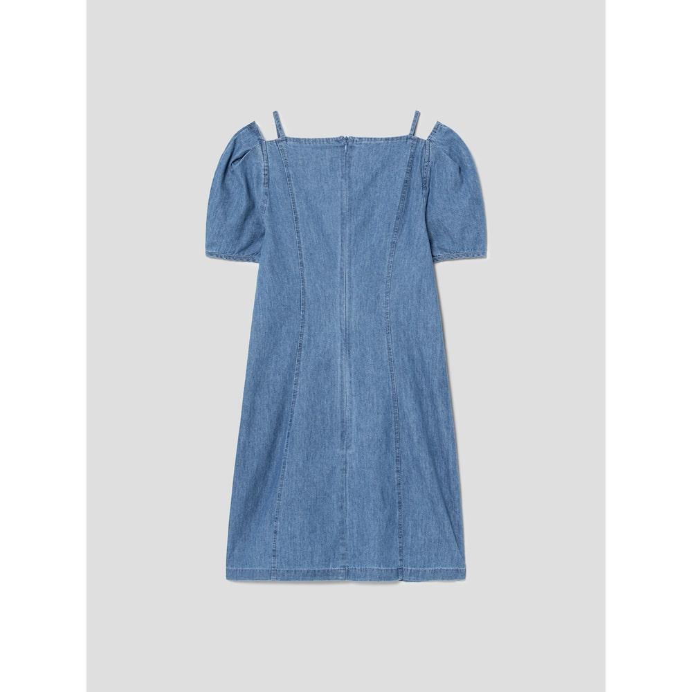 8seconds Denim Short Sleeve Mini Dress Sky Blue (114771Ay1Q)