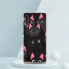 Cute Cartoon Black Cat Case For Samsung A16 A14 A12 A22 A32 5G A34 A42 A52 A54 A50 A70 A30 A40 A20E A10S A02S A04S A06 Cover
