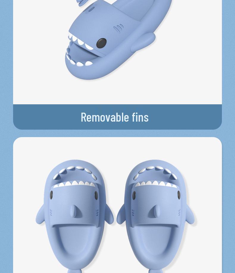 Shark Summer Slippers: Non-Slip Thick Sole for Men and Women, Indoor and Outdoor Wear.