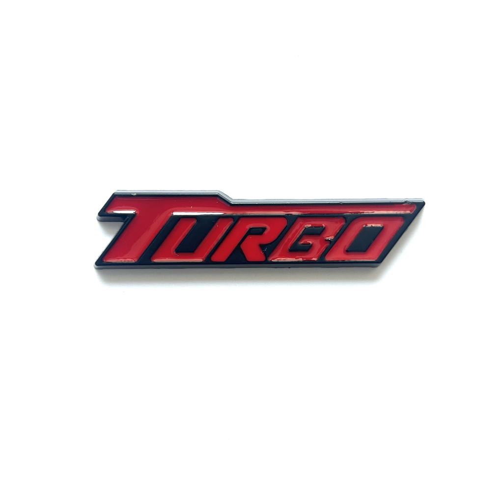 GWOXB1 Metal TURBO car logo suitable for body trunk tail side car sticker decal decorative accessories