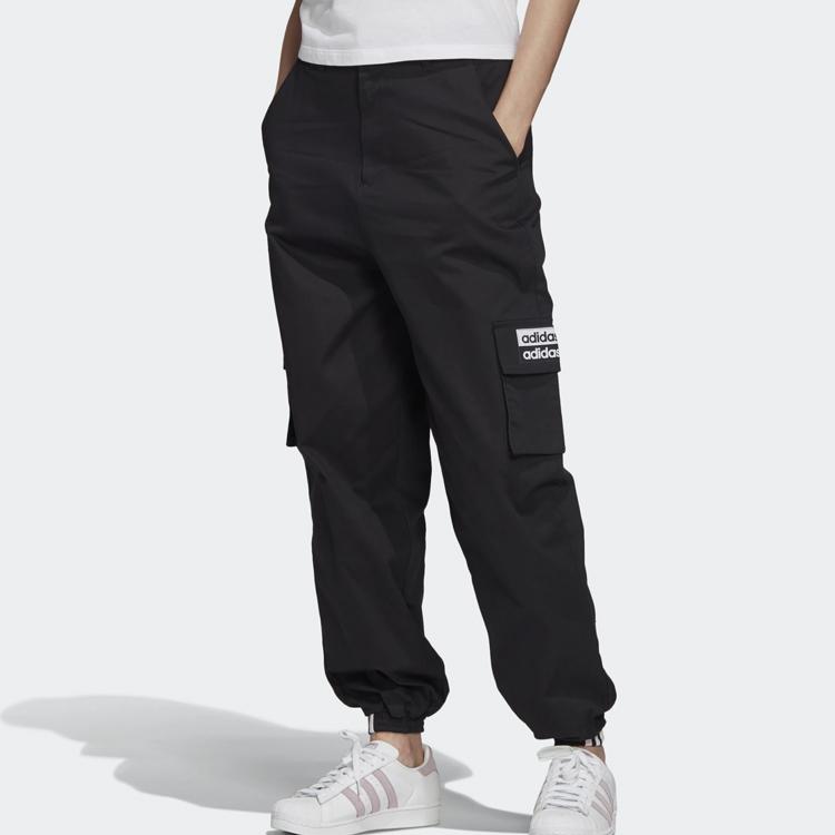 Adidas Originals Trefoil Track Pants Women Bottoms Black FM2455