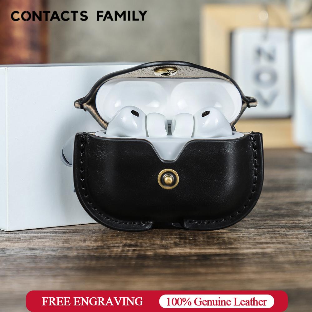 Vintage Leather Case for Airpods Pro 3 2 1 Gen Shockproof Wireless Earphone Cover For Apple Airpods Pro Headphone Accessories