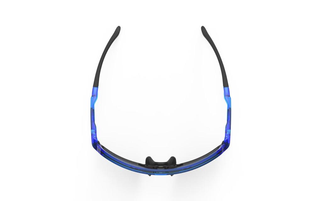 Rudy Project Kelion Sports Crystal Blue Sunglasses, Gloss/Multi-Laser Yellow, SP850577-0000