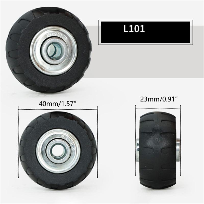 1PC Roda Giratória Versátil para Bagagem e Malas Mobilidade Sem Esforço Alta Capacidade de Carga