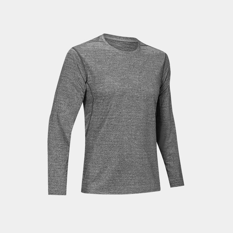 Brand Men's Quick-Dry Long Sleeve Sports T-Shirt - Loose Fit for Outdoor, Fitness, Basketball, Running